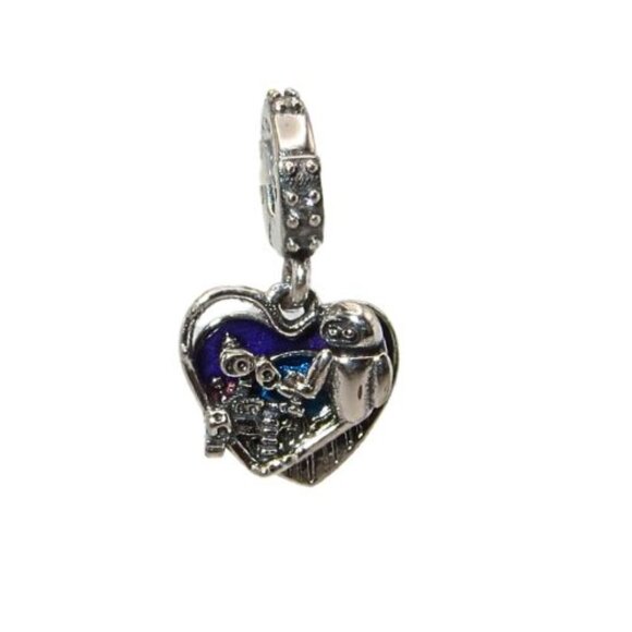 Pandora Disney/Pixar Wall-E & Eve Glow in Dark Enamel & SS .925 Charm 792518C01 - Picture 1 of 7